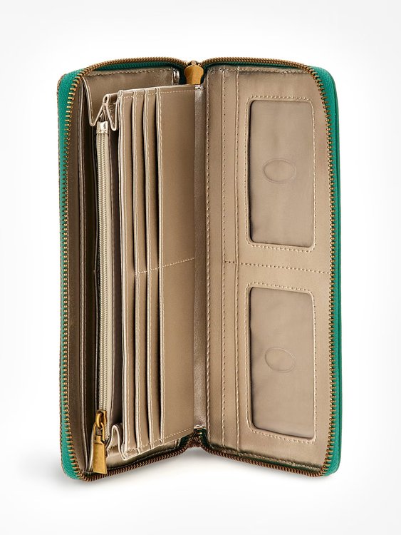 Módní Katey peněženka, Zelená barva, 2023