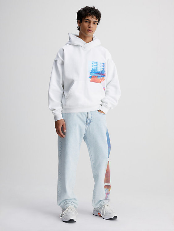 Módní Motion Floral mikina, Bílá barva, 2023