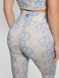 Luxusní G-Cube legíny, Béžová, Modrá barva, XS, S, M, L