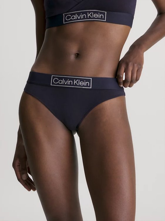 Reimagined tanga – Calvin Klein Underwear, Modrá, Navy barva Ženy