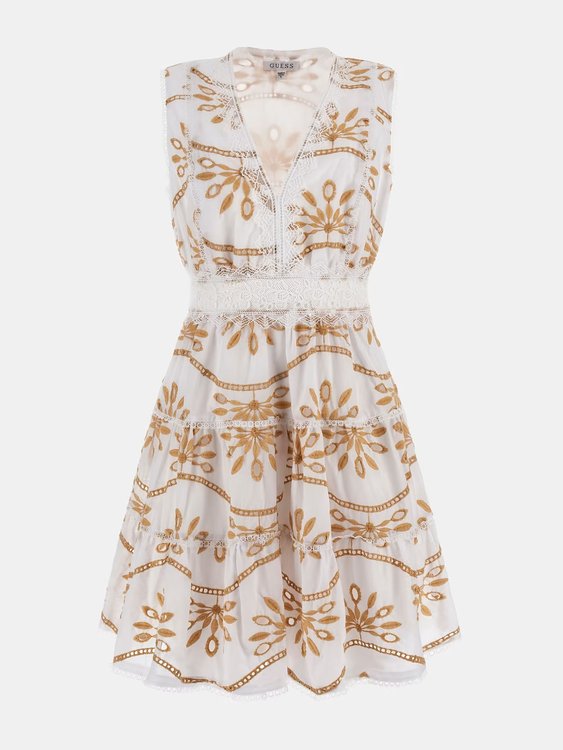 Luxusní Nadia šaty, Bílá barva, S, M