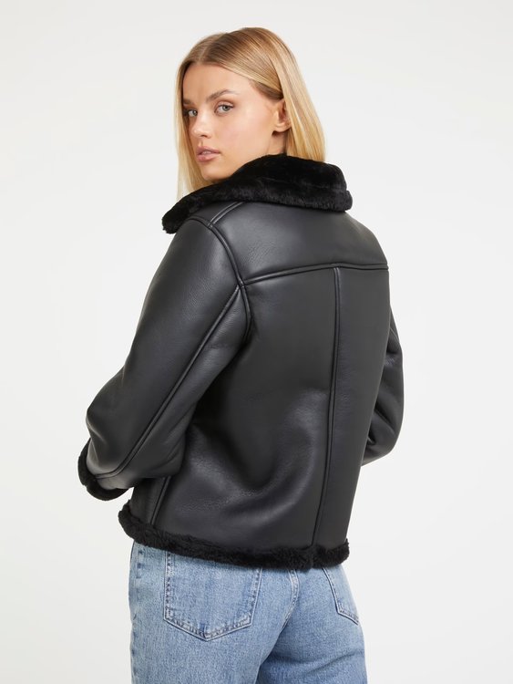 Dafne bunda – GUESS, Černá barva Ženy