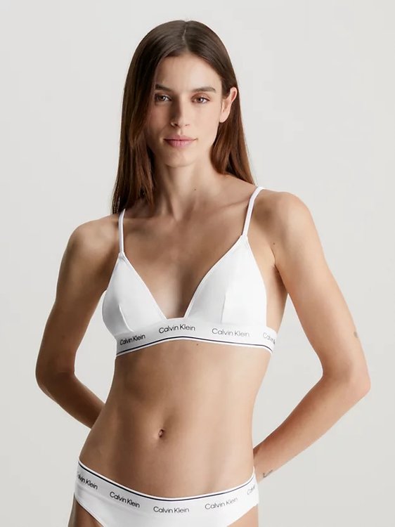 CK Meta Legacy plavky – Calvin Klein Swimwear, Bílá barva Ženy