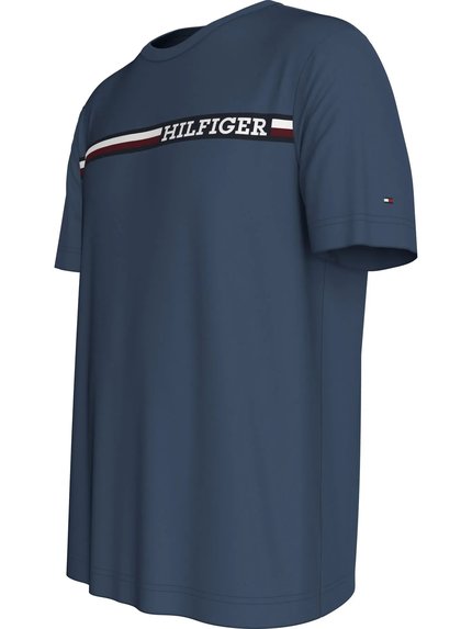 Módní Chest Stripe triko, Modrá barva, 2024