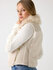 Luxusní Amari Faux Fur vesta, Béžová barva, XS, S, M