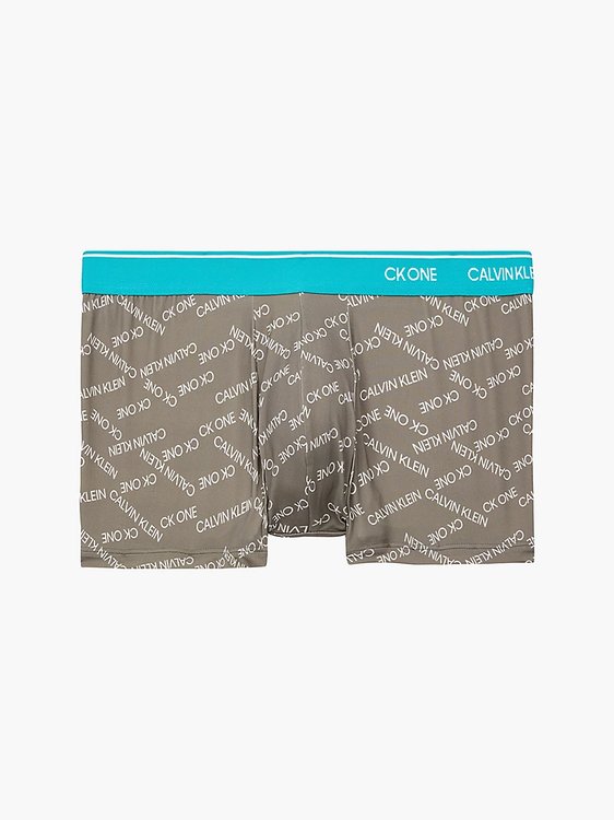 Calvin Klein Underwear – CK One boxery, Hnědá, Tyrkysová barva