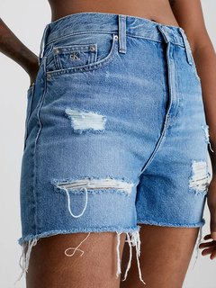 Luxusní Mom kraťasy, Modrá barva, 25/NI, 26/NI, 27/NI, 28/NI