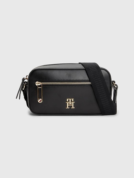 Tommy Hilfiger – Iconic Tommy Camera crossbody, Černá barva