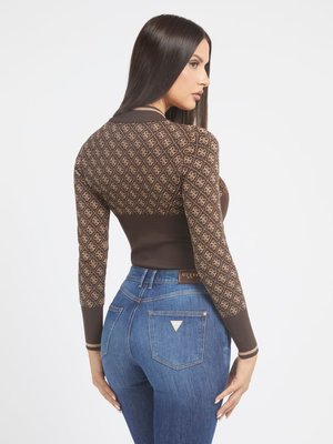 Lise svetrový top – GUESS, Hnědá barva Ženy