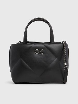 Calvin Klein Jeans – Lock Quilt kabelka, Černá barva