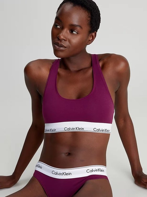 Luxusní Modern Cotton bikiny, Vínová barva, XS, S, M, L, XL