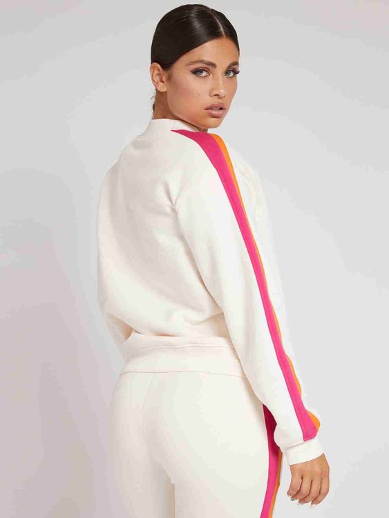 Módní Sideband mikina, Bílá barva, 2022 1