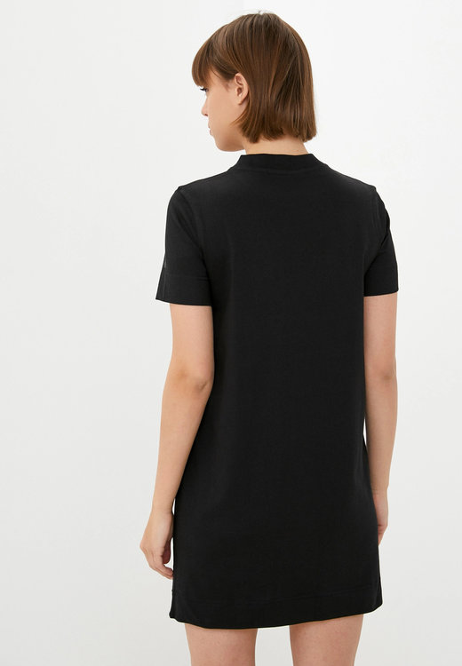 Luxusní Shiny logo šaty, Černá barva, XS, S