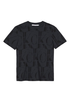 Logo aop triko – Calvin Klein Jeans, Černá, Šedá barva Muži