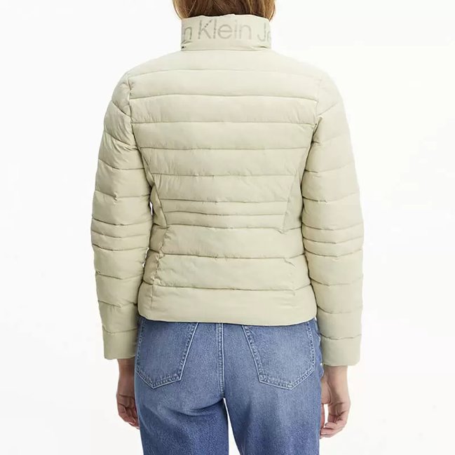 Padded bunda – Calvin Klein Jeans, Béžová barva Ženy