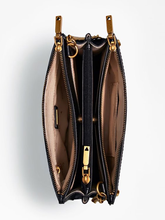 Módní Amantea crossbody, Černá barva, 2022