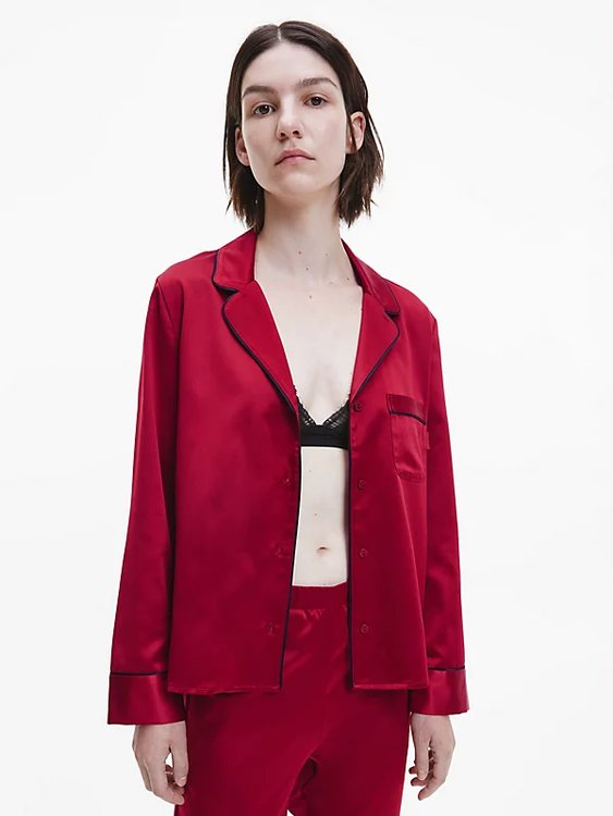 Módní 000QS6551E-XKG pj triko L/S a kalhoty, 2022