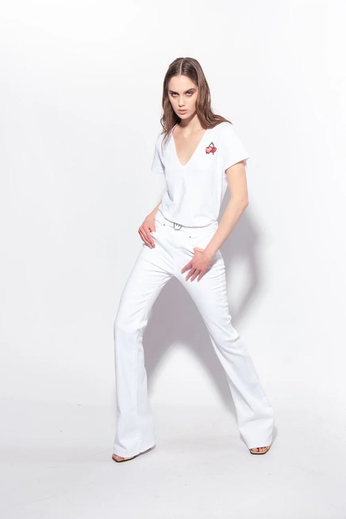 Turbato triko – Pinko, Bílá barva Ženy