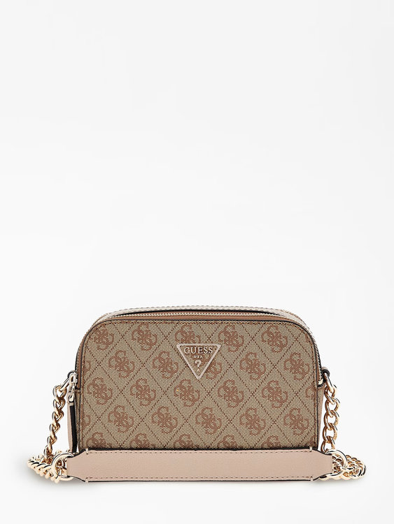 GUESS – Noelle crossbody, Hnědá barva