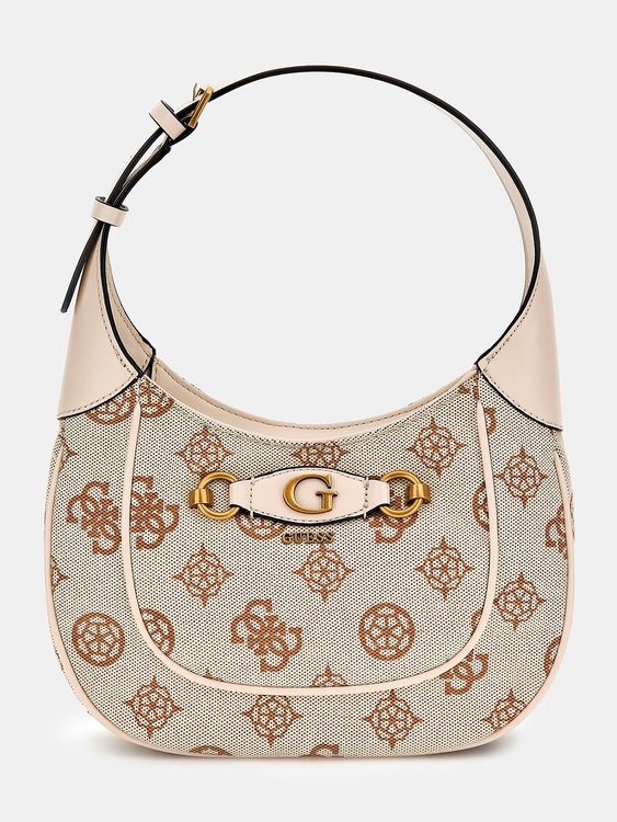 GUESS – Izzy Hobo kabelka, Krémová barva