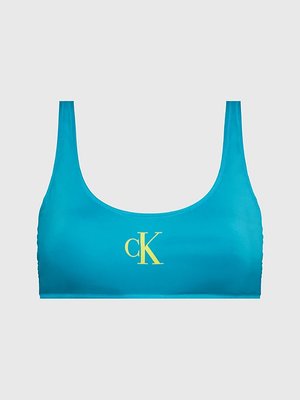 Calvin Klein Swimwear – CK Monogram plavky - Horní díl, Modrá barva