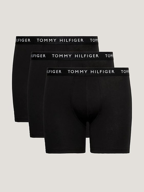 Tommy Hilfiger – Essential boxery 3ks, Černá barva