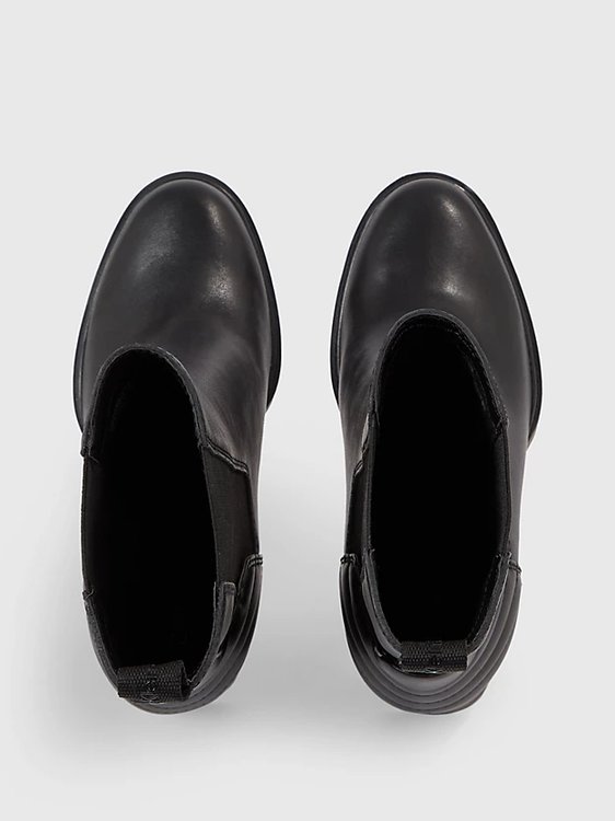 Platform Chelsea kotníková obuv Černá barva Ženy