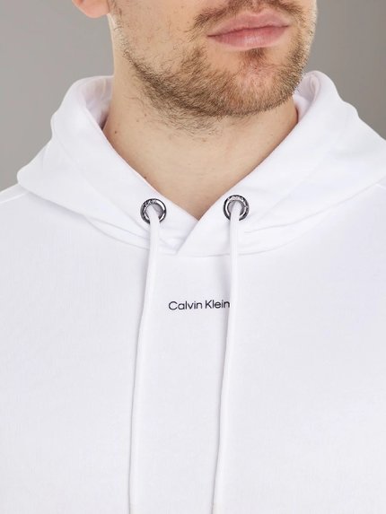 Módní Nano Logo Cotton mikina, Bílá barva, 2024