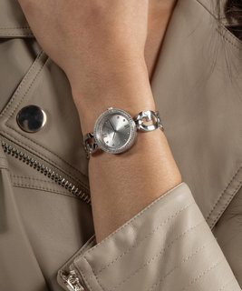 Luxusní Empower hodinky, Růžové zlato, Stříbrná barva, UNI