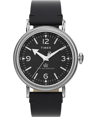 TIMEX – Waterbury hodinky, Černá, Stříbrná barva