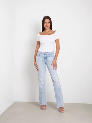 Paulette Flare jeans – GUESS, Modrá barva Ženy
