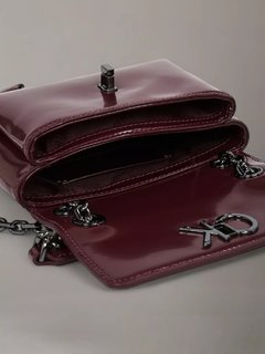 Re-Lock crossbody Červená, Vínová barva Ženy