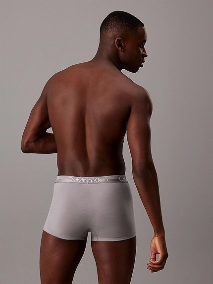 Módní Structure Cotton boxery 3ks, Červená, Modrá, Šedá barva, 2024