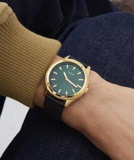 GUESS, Černá, Zlatá barva Dex hodinky