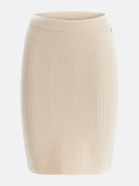 Luxusní Alcosta sukně, Krémová barva, XS, S