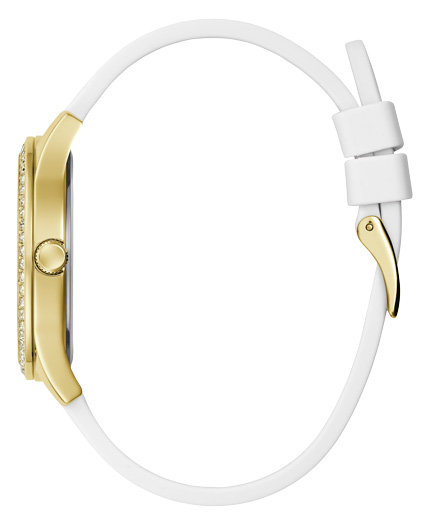 Lady Idol hodinky – GUESS, Bílá, Zlatá barva Ženy