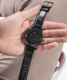 GUESS – Monarch hodinky, Černá barva 1