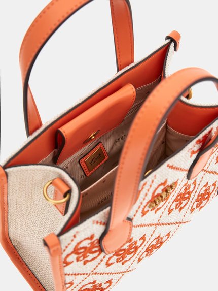 Módní Silvana kabelka, Oranžová barva, 2023