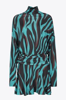 Atom šaty Modrá barva Ženy