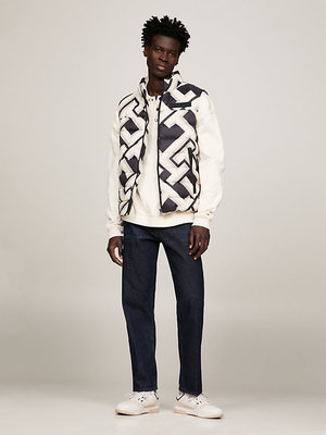 TH Warm Monogram New York bunda – Tommy Hilfiger, Bílá, Černá barva Muži