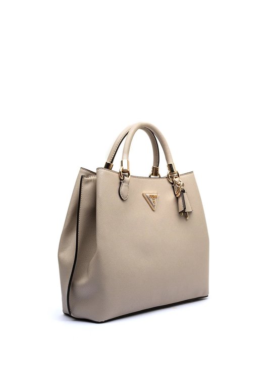 Gizele Girlfriend velká kabelka – GUESS, Béžová barva Ženy