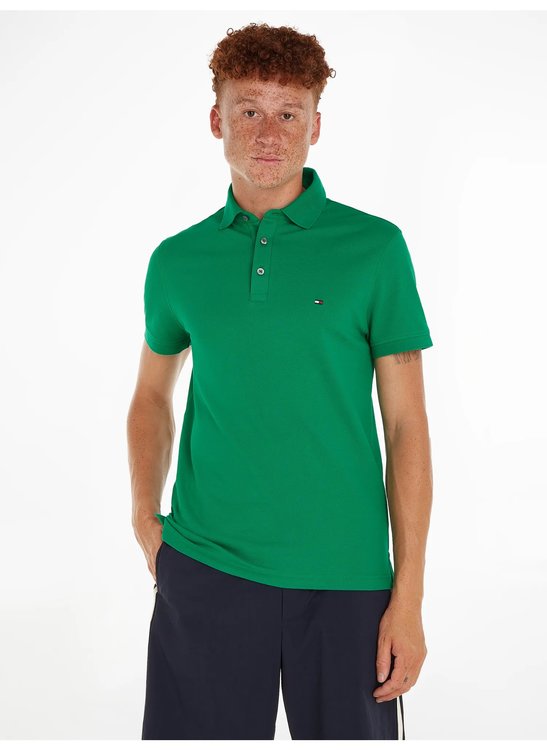 Tommy Hilfiger – 1985 Slim polo, Zelená barva