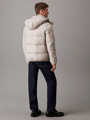 Essentials Down bunda – Calvin Klein Jeans, Šedá barva Muži