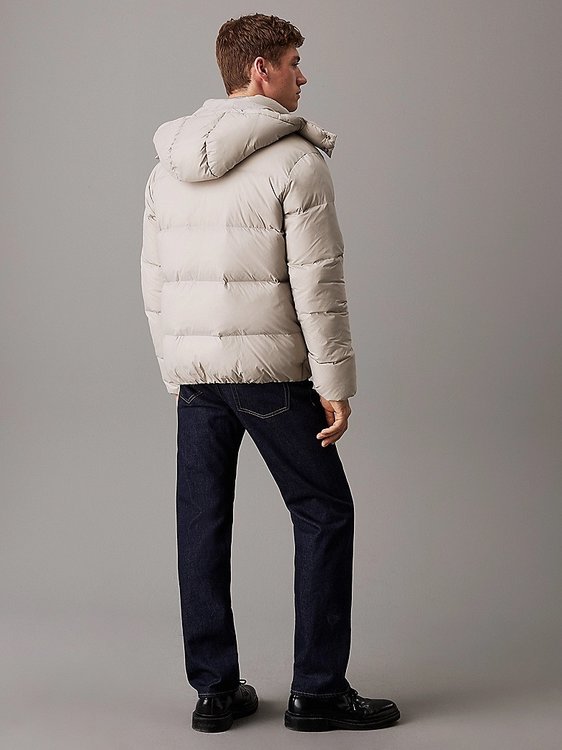 Essentials Down bunda – Calvin Klein Jeans, Šedá barva Muži