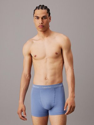 Cotton Stretch Vday boxery 5ks – Calvin Klein Underwear, Černá, Modrá, Šedá barva Muži
