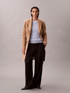 Fialová barva, Cable Crewneck svetr