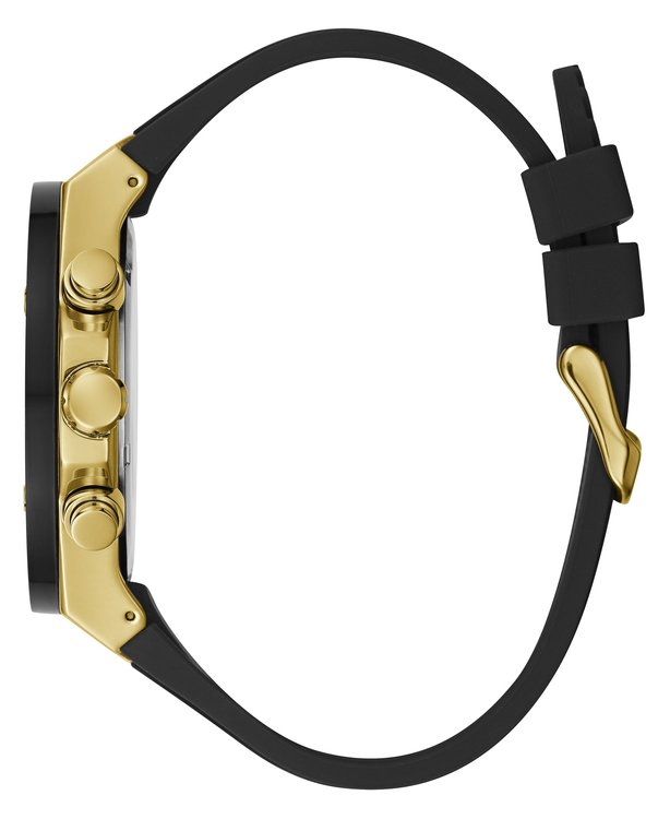 Hodinky Poseidon – Guess, Černá, Zlatá barva Muži