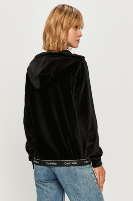 Velour mikina – Calvin Klein, Černá barva Ženy, Ženy