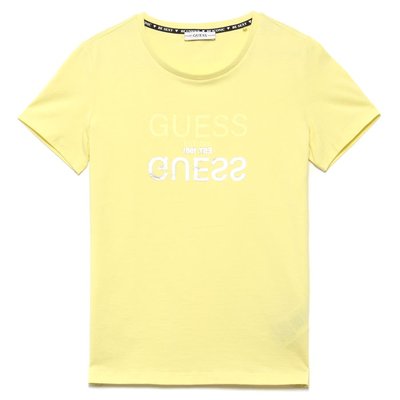 Guess – Front Logo tričko, Žlutá barva