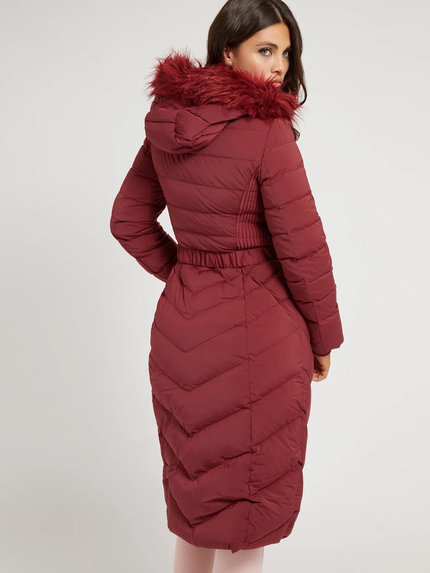 Luxusní Caterina kabát, Bordó barva, XS, S, M, L